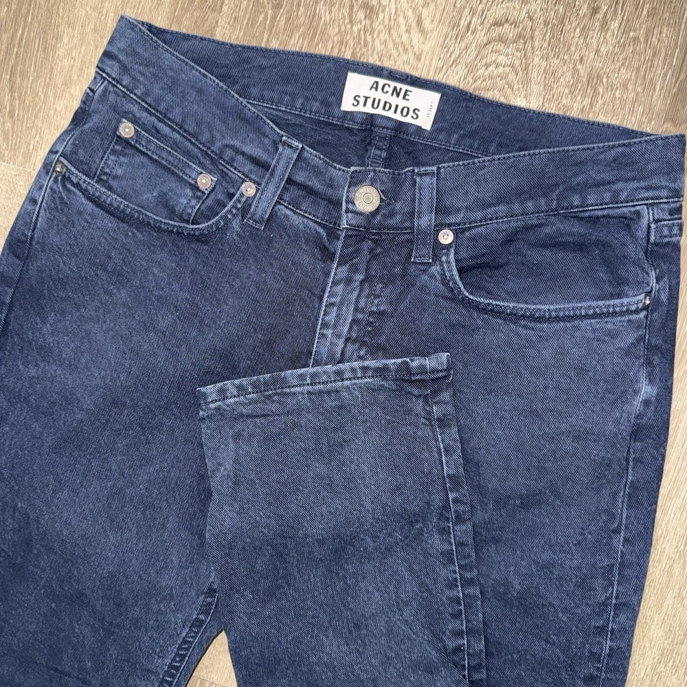 Acne Studios Vega Bladerunner Slim Fit Jeans Men's 30x34 Dark Blue Wash Stretch
